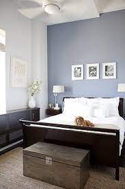 The paint colors you choose for the bedroom can go a long way in making you feel warm, romantic, and peaceful as you spend time with your special someone. Blue Bedroom Bedroom Wall Colors Blue Bedroom Bedroom Colors