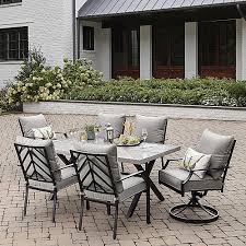 Sutton Rowe Silver Springs 7pc Dining Set Gray Sears 539 99 Sale Patio Furniture Dining Set Gray Patio Furniture Patio Furniture Sets