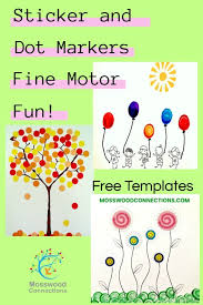 Sticker And Dot Markers Fine Motor Art Project Mosswood Connections Homeschool Art Dot Markers Fine Motor Activities For Kids