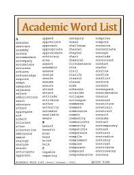 Academic Word List Vocabulary For Esl Movies Grow English Word List English Vocabulary Words Academic Vocabulary