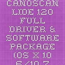 Canoscan Lide 120 Full Driver Software Package Os X 10 6 10 7 10 8 10 9 10 10 Words Being Used Text