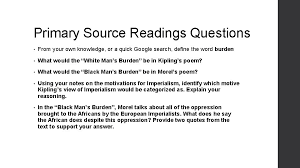 Which antiimperialist document best argues against this? Imperialism What Is It Essential Questions What Is