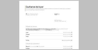 Modeles Sur Word De Quittance De Loyer