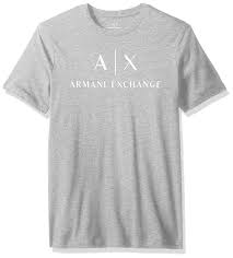 Armani Exchange A X Mens Ax Logo Crew Neck Short Sleeve