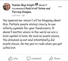 I know neurodiversity encompasses more than just autism, but it's april, so i'm gonna be focusing a little bit more on the autistic side of it. Rock N Roll Tattoo And Piercing Glasgow Does Not Listen To Autistic Voices The Shade Of Writing