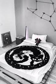 Mystic baroque bed frame gothic bedroom furniture interior design uk. Moon Kitty Blanket Killstar Uk Store Home Decor Bedroom Meditation Room Decor