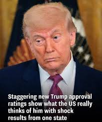 Even longtime supporters are starting to worry… Trump's approval rating  just took a hit. (Check the facts in the first comment 👇)