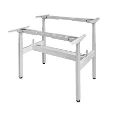 Tailored height adjustable desk for customers' needs. Four Leg Power Adjustable Standing Desk Multiple Monitors Up And Down Office Desk