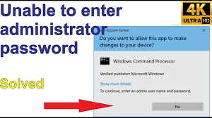 To Continue Type An Administrator Password Then Click Yes Button Greyed Out Solved Youtube