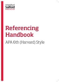 For other examples, see the printed manual. Pdf Referencing Handbook Apa 6th Harvard Style Ben Copson Academia Edu