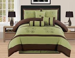 Shop our ridiculously awesome selection of bedding sets that will help you dream easy. 7 Piece Sage Brown Bed In A Bag With Over Size Comforter Sets