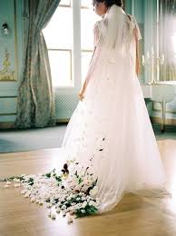50 Most Creative Ideas To Put Flowers In Your Hair Floral Wedding Veils Floral Wedding Gown Wedding Dresses