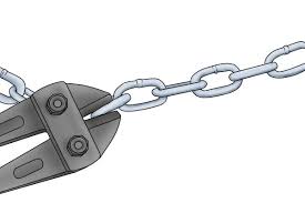 Insert flat screwdriver in slot cut in nut and twist. How To Cut A Metal Chain With Bolt Cutters Wonkee Donkee Tools