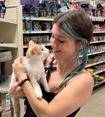 This is what 18 looks like! Happy Birthday to beautiful, sweet, kind  Scarlet and her new love, SAMUEL! We think this photo says it all!  #somuchlove #happybirthday #adoptakitten #apictureisworthathousandwords  Yes, SAMUEL is