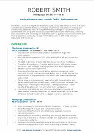 Mortgage Underwriter Resume Samples Qwikresume