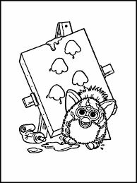 To print the coloring page: Printable Coloring Pages For Kids Furbys 4 Printable Coloring Book Coloring Pages For Kids Online Coloring Pages