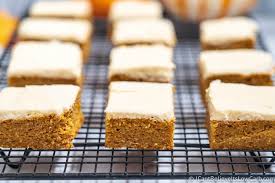 This easy pumpkin bars recipe is the ultimate fall treat! Healthy Keto Pumpkin Bars Recipe With Cream Cheese Frosting