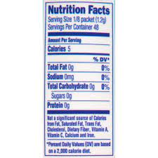 Free from does not contain declaration obligatory allergens. Crystal Light Nutrition Facts Label Pensandpieces