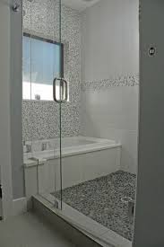 My Houzz A New Dallas Build Handles Family Life Beautifully Tub Shower Combo Pebble Tile Shower Bathtub Shower Combo