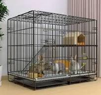 Amazon.com: RTTZBOZ 2 Tier Rabbit Cage, Metal Rabbit Cage ...