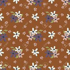 A set of 13 photoshop patterns using objects created in illustrator. Seamless Repeat Cute Daisy Floral Pattern With Rust Background Stock Photo Picture And Royalty Free Image Image 104041811