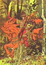 Vasilisa The Beautiful And Baba Yaga Illustrated By Ivan Bilibin Guest Post Claire Atwater On The Bone Mother Illustrations Ivan Bilibin Illustration Knight Art