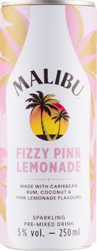 Visit this site for details: Malibu Fizzy Pink Lemonade Can Alko