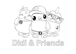 Berkisarkan sekawan tiga ekor ayam serama muda yang bernama didi. Gambar Mewarna Didi Friends Free Kids Coloring Pages Didi And Friends Friends Coloring Pages