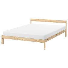 Neiden Bed Frame Pine Full Ikea In 2020 Bed Frame High Bed Frame Ikea