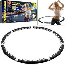 Weighted Sports Hula Hoop Massage Muscle Abdominal Health Slim Therapy Waist Hula Hoop Acupressure Ball Massage
