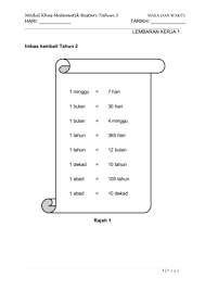 Lalu berapa kilometer 1 tahun cahaya itu? Tahun 3 Masa Dan Waktu Pages 1 20 Flip Pdf Download Fliphtml5