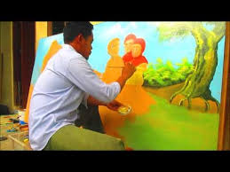 Cat minyak dan pengencer cat minyak diperlukan untuk melukis dengan cat minyak. Amatir Studio Seni Lukis Melukis Dengan Cat Minyak Youtube