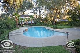 New Shotcrete Pool With A Large Sun Shelf New Pool Tile An In Floor Cleaning System Concrete Paver C Swimming Pool Renovation Pool Renovation Swimming Pools