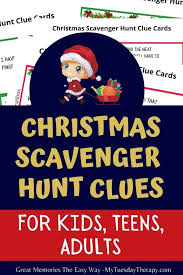 Our website contains biggest collection of riddles for kids with answers! Christmas Scavenger Hunt Clues Easy And Hard Riddles For Finding Gifts