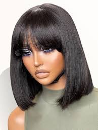 Amazon.com : KHY.JNM 1b30 Ombre Brown Layered Cut Wavy Human Hair Wig With  Bangs 13X6 HD Invisible Lace Front Wig Pre Plucked For Women Glueless Wig  Brazilian Remy Hair With Baby Hair