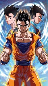 Gohan, goten, and goku then give each other a fist bump as the victory screen appears. é£¯ç©º Vegetto Pixiv Dragon Ball Z Dragon Ball Anime Dragon Ball