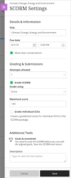 We did not find results for: Add Scorm Packages Blackboard Help