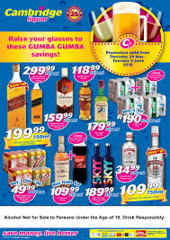 Cambridge Liquor Kzn May Month End 24 May 5 June 2018 Www Guzzle Co Za
