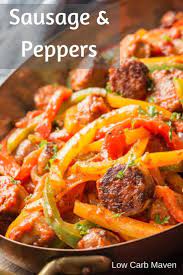 Italian Sausage Peppers And Onions With Sauce Italian Sausage Links Mixed Color Bell Peppers Italian Sausage Recipes Stuffed Peppers Smoked Sausage Recipes