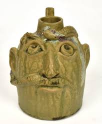 Lanier Meaders. Runny Eyed Face Jug.