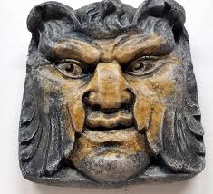 Rustic Greenman 6.5 In. (17 Cm) Green Man, Cast Leaf Face, Greenman, Garden  Ornament, Gothic Medieval Sculpture Avtechstonegallery