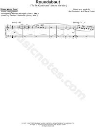 Sheet Music Boss Roundabout To Be Continued Meme Version Sheet Music Piano Solo In E Minor Download Print Sku Mn0181044