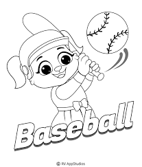 If your child loves interacting. Baseball Coloring Pages For Kids Free Printable