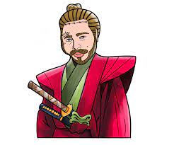 Post Malone Png Samurai Post Malone Digital 2018 Art Post Malone Samurai Art