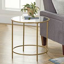 Better Homes Gardens Nola Side Table Gold Finish Walmart Com In 2020 Gold Side Table Glass Side Tables Side Table
