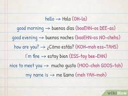 Small talk is pretty much the same everywhere in the world. 3 Ways To Speak Spanish Basics Wikihow