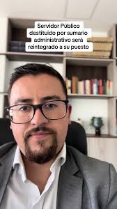 Reintegro de Servidor Público Destituido por Sumario Administrativo en  Ecuador