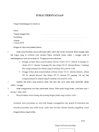 Pembuatan surat ini haruslah sesuai dengan aturan yang telah disepakati serta. Surat Pernyataan Bermaterai