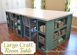 Large Craft Table Infarrantly Creative Craft Room Tables Craft Table Craft Room Storage
