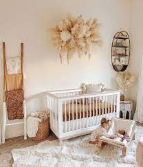 Up above a chandelier gives this nursery a hint of sparkle. 25 Trendy Boho Chic Nursery Decor Ideas Shelterness